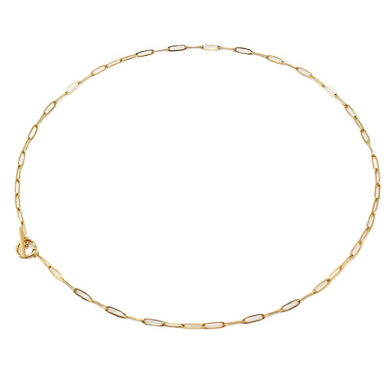 fashion geometric stainless steel necklace gold plated stainless steel necklaces